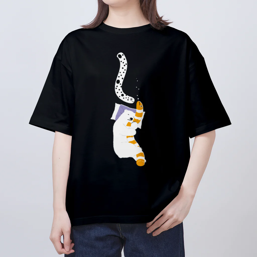 123izmの眠りシロクマ オーバーサイズTシャツ