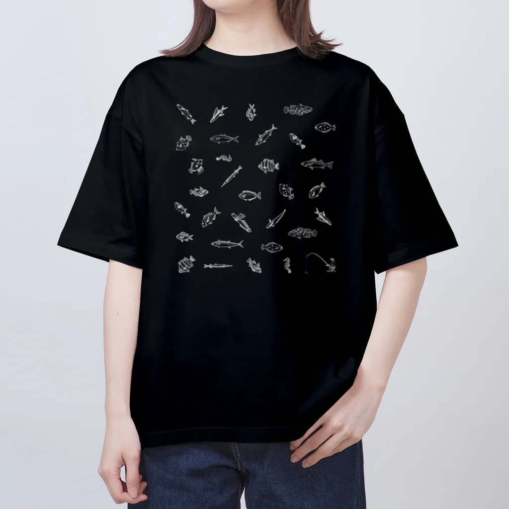 Umikko8823のお魚　パターン オーバーサイズTシャツ