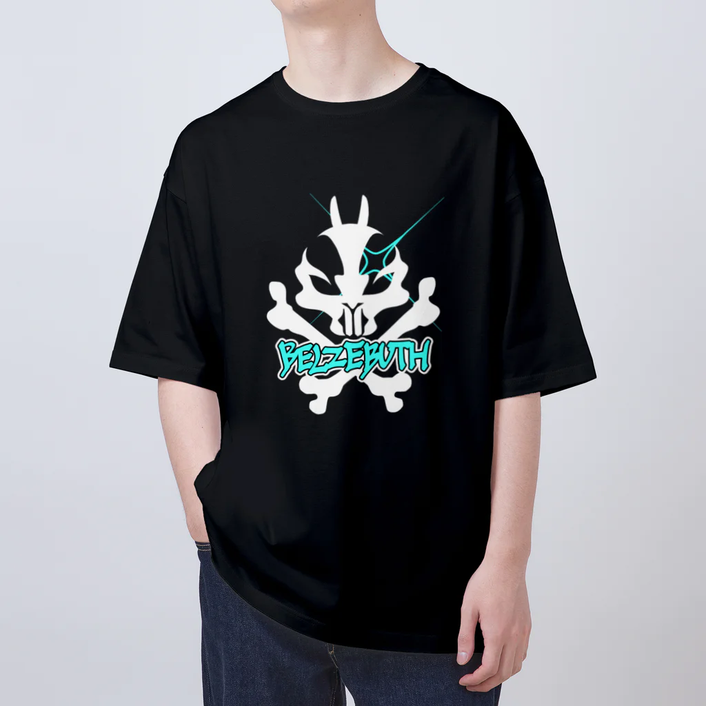 YAGUshopの蝿の王ロゴ-白 Oversized T-Shirt