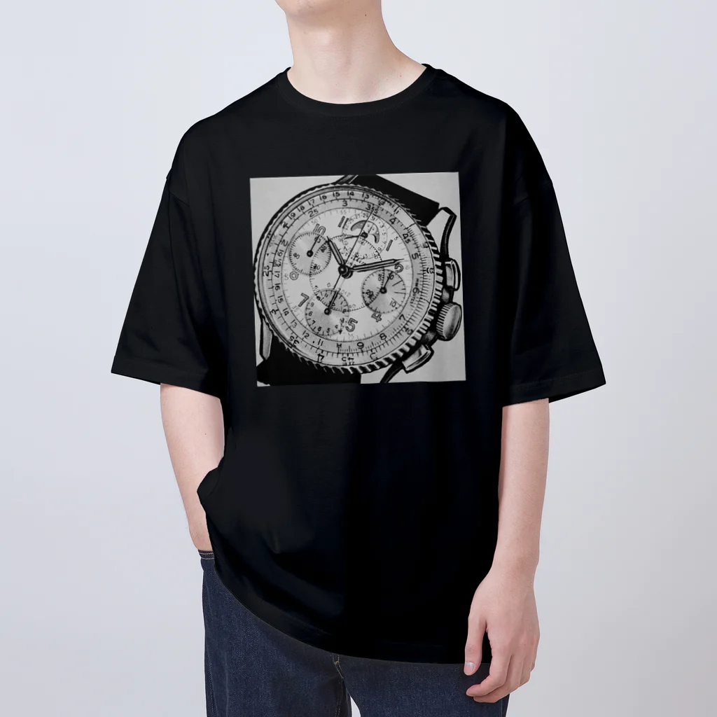 YS VINTAGE WORKSの1940年代 ブライトリング　クロノマットムーンフェイズ Oversized T-Shirt