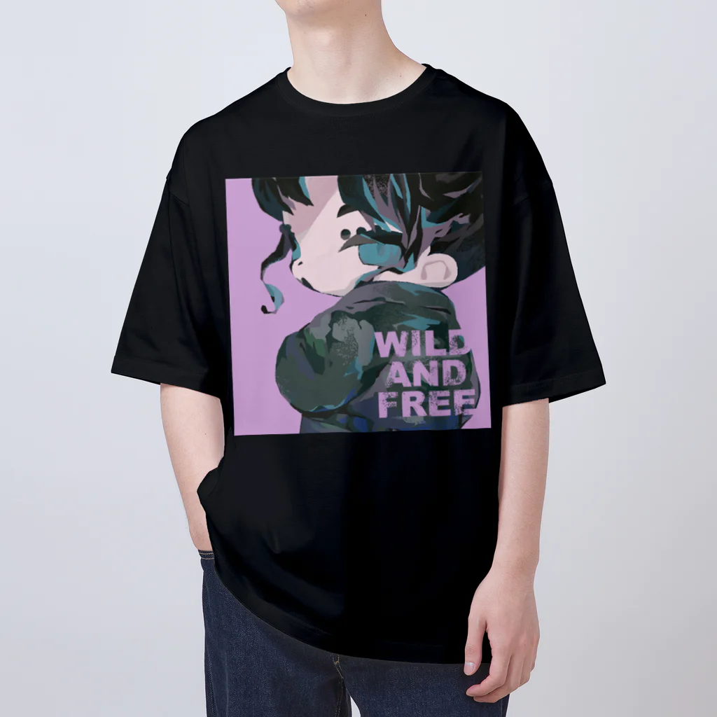 まゆみのミニキャラ集会所のミニキャラシリーズ：WILD AND FREE オーバーサイズTシャツ