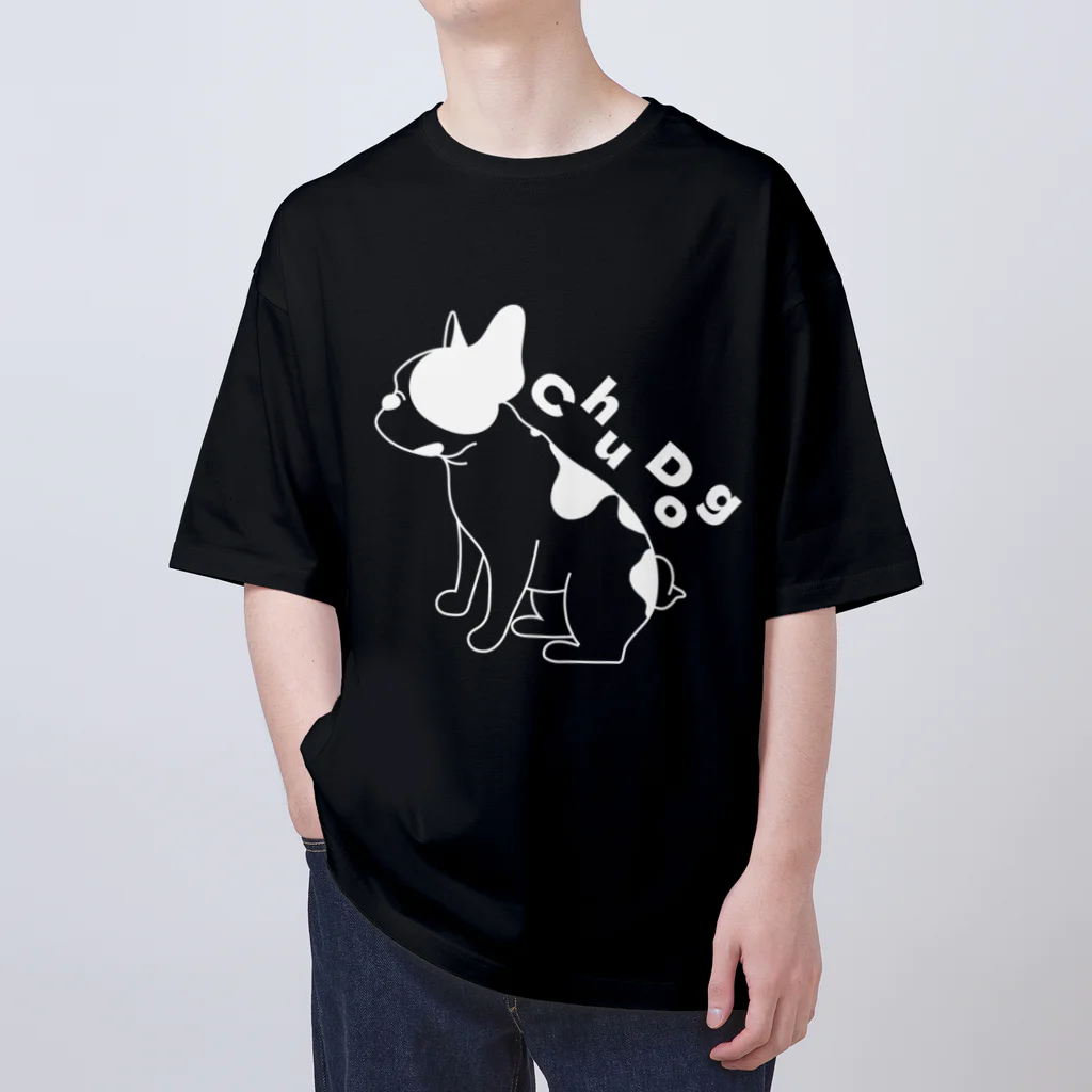 Chu_DogのChu Dog フレンチブルドッグNo.1 Oversized T-Shirt