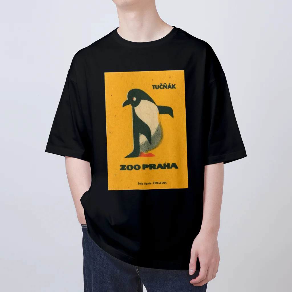 YS VINTAGE WORKSのチェコ・プラハ動物園　ペンギン　 Oversized T-Shirt