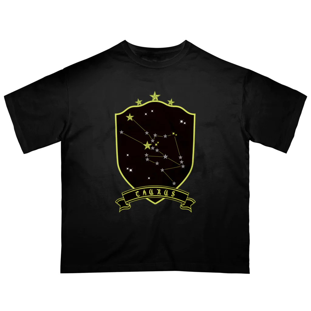 tomokomiyagamiのスタースタッズ星座　牡牛座 オーバーサイズTシャツ