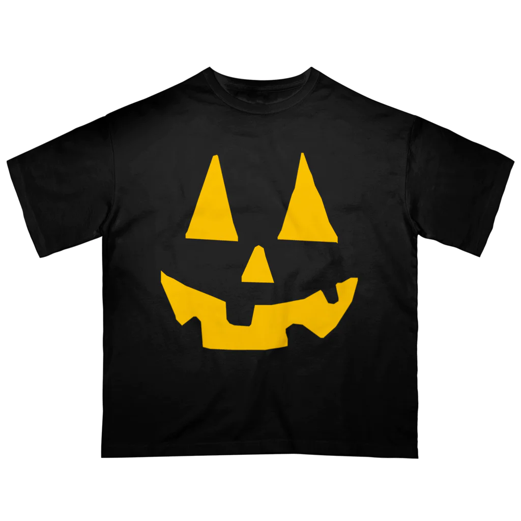 CIPANGOのハロウィン ジャック・オ・ランタン ブラックボディ Oversized T-Shirt