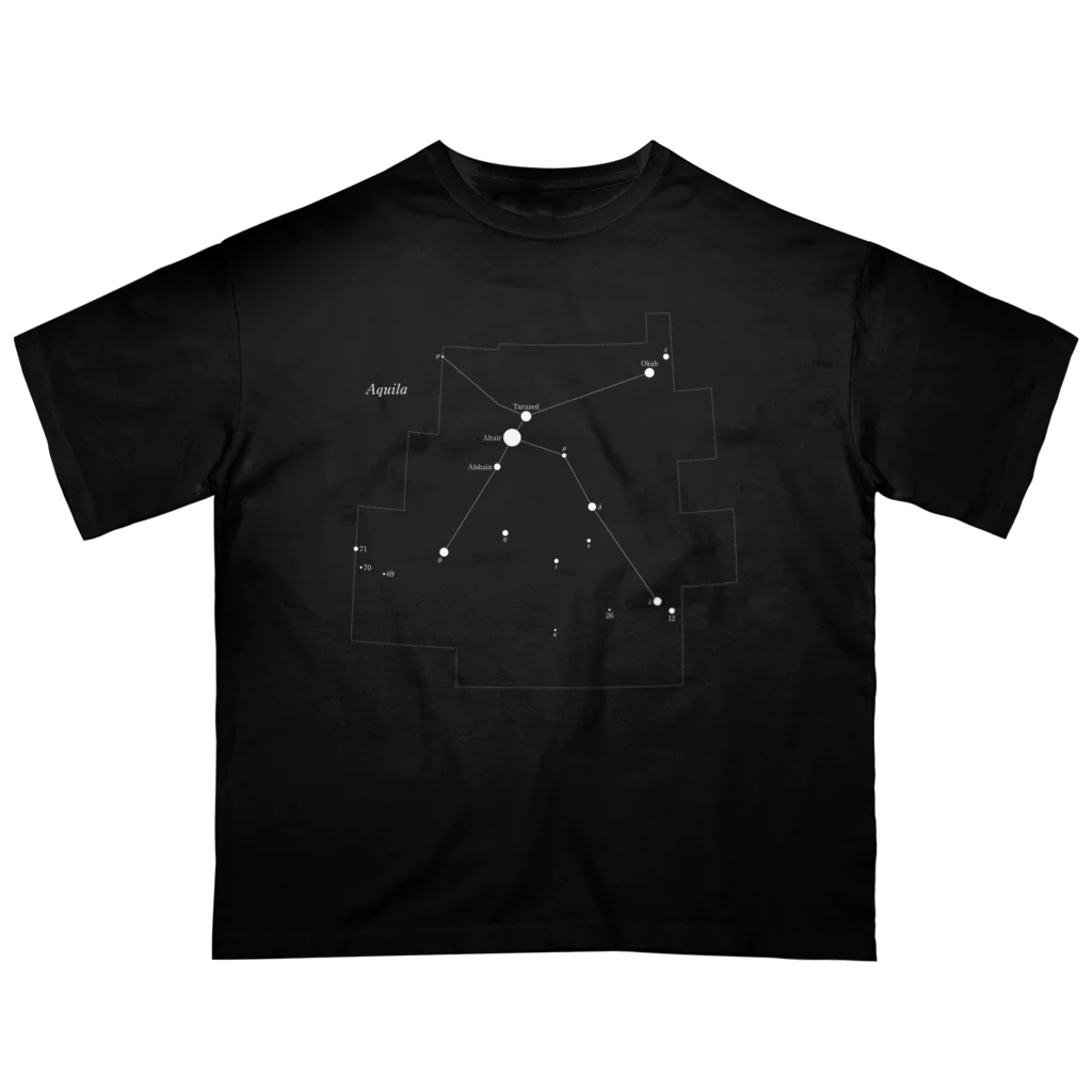 プラネコリウムのわし座(88星座シリーズ) オーバーサイズTシャツ