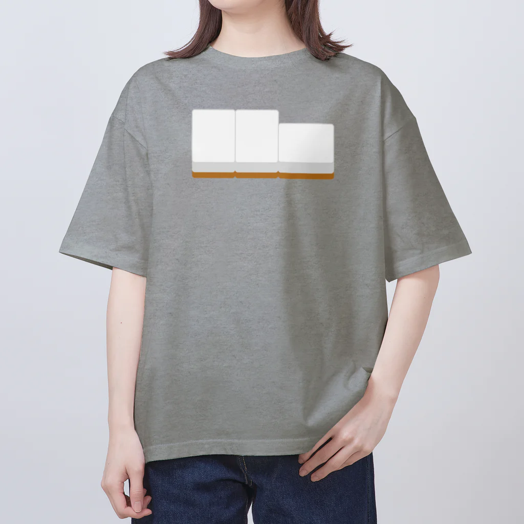 キッズモード某の右から白ポン ( 麻雀グッズ ) Oversized T-Shirt