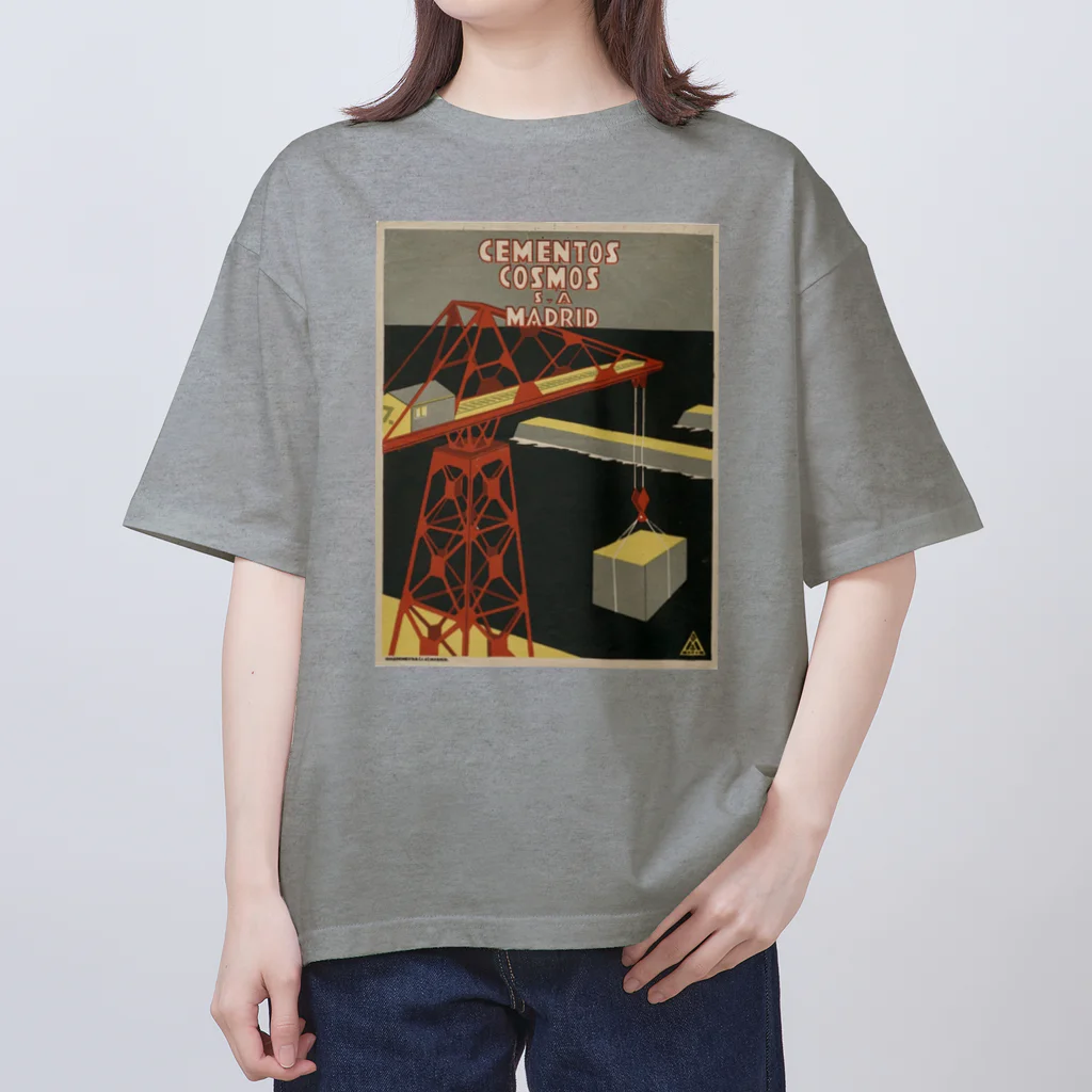 YS VINTAGE WORKSのスペイン・マドリード　1926年　クレーン Oversized T-Shirt