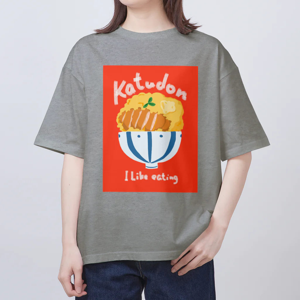 木ノ下商店のI Like eating（Katudon） Oversized T-Shirt