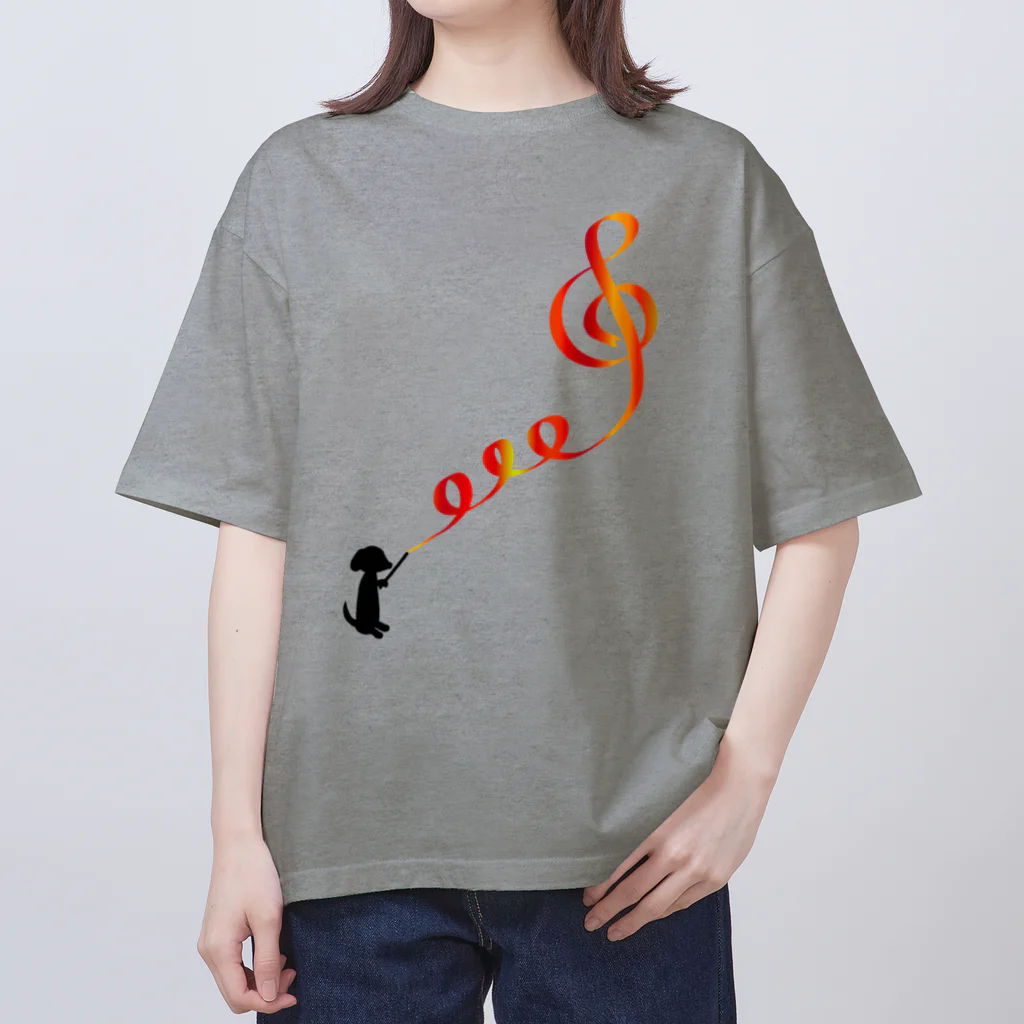 CHOSANAのリボンでト音記号 Oversized T-Shirt