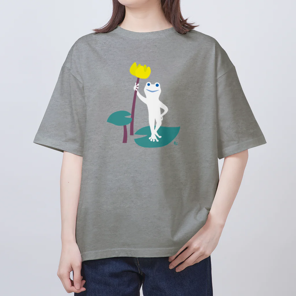 キュート セイサクショのしろッグ・コウホネ２ Oversized T-Shirt