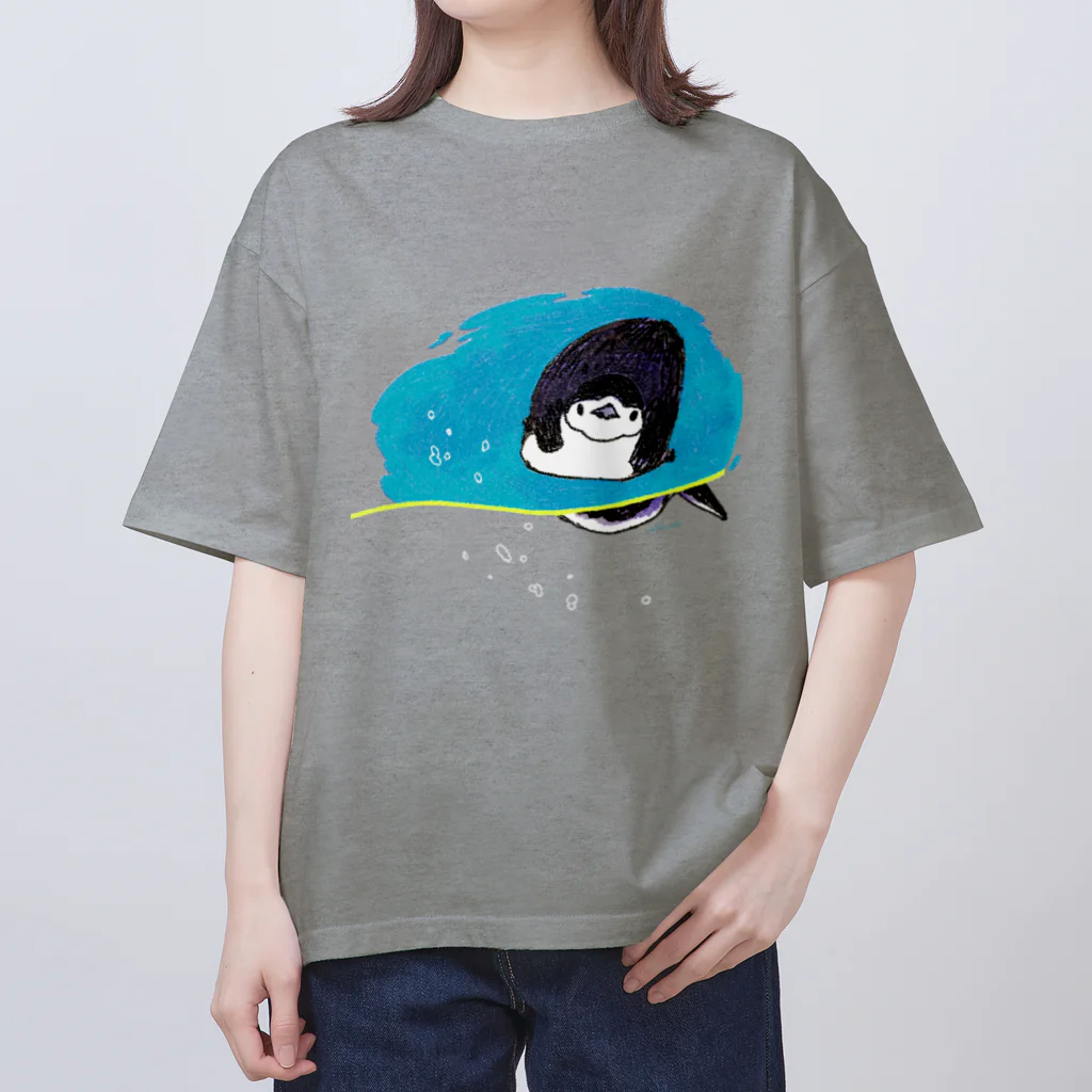 rakkosoda / コマイのペンギンの水槽 Oversized T-Shirt