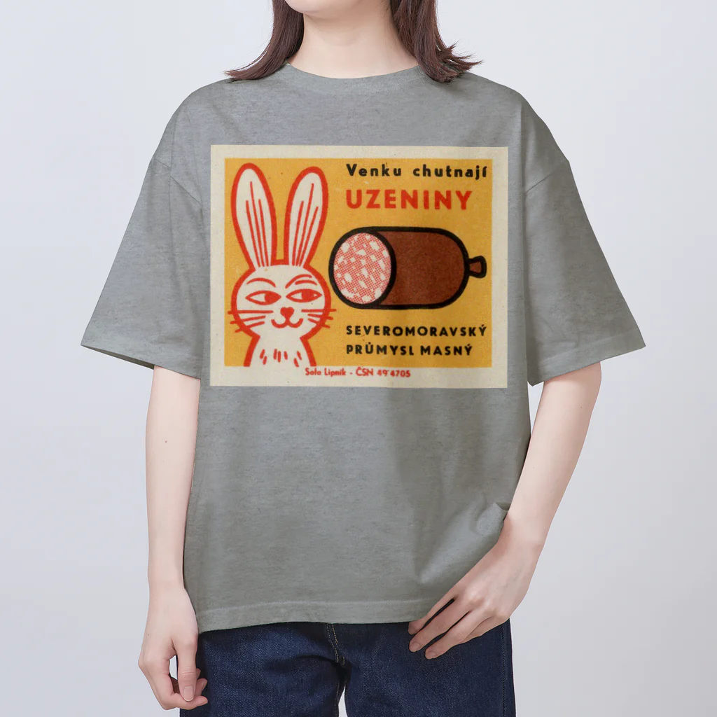 YS VINTAGE WORKSのチェコ　ウサギとソーセージ Oversized T-Shirt