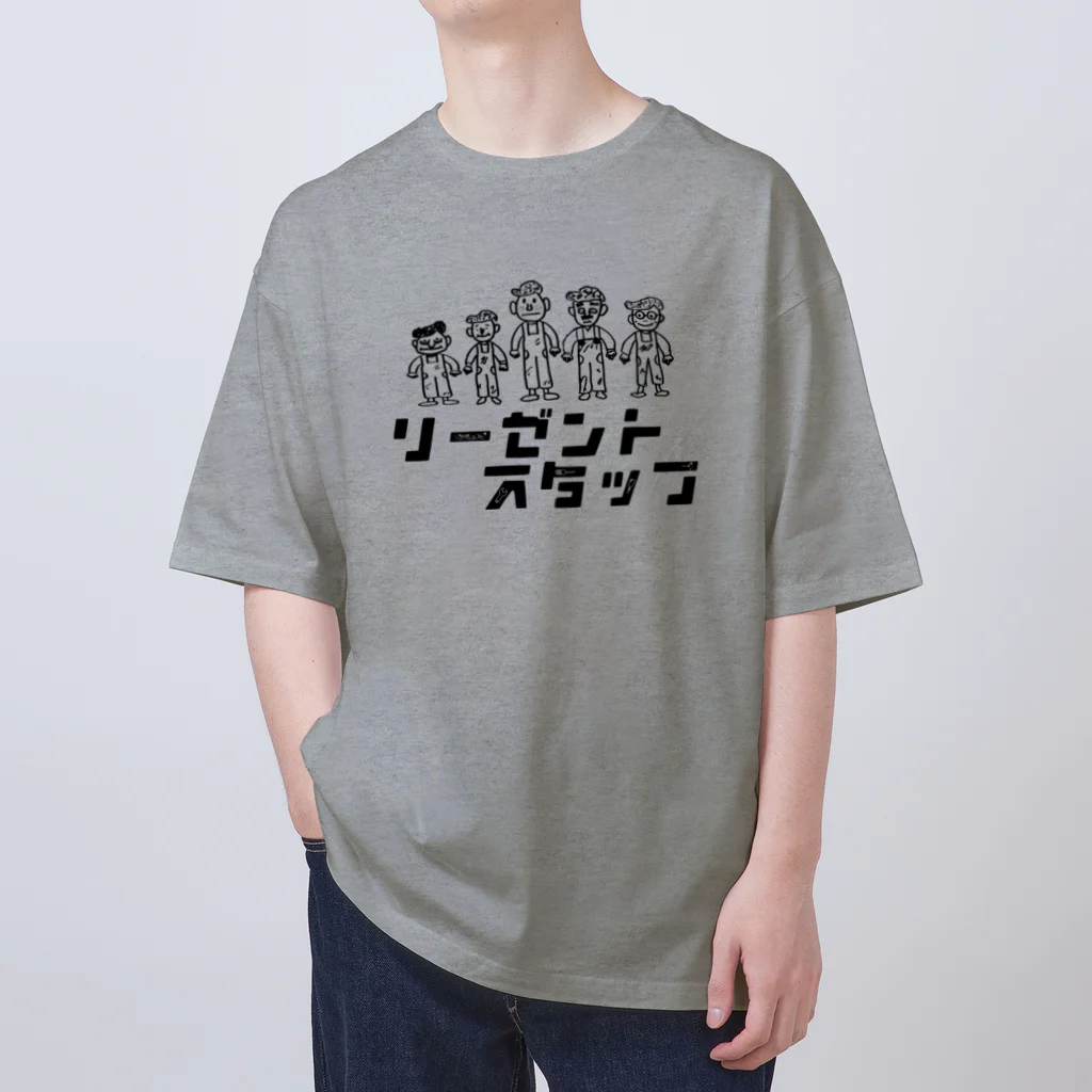 カニホイップのリーゼントスタッフ オーバーサイズTシャツ