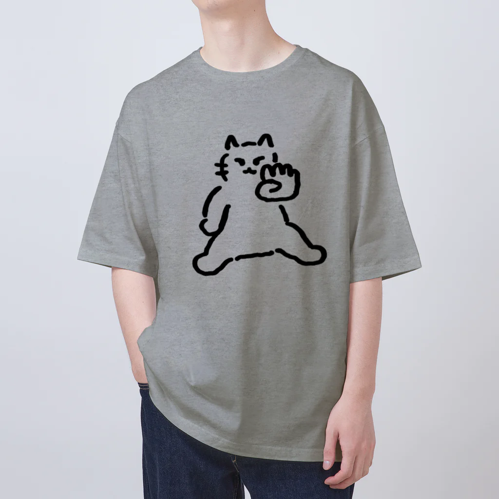 🍑のおことわりねこちゃん Oversized T-Shirt
