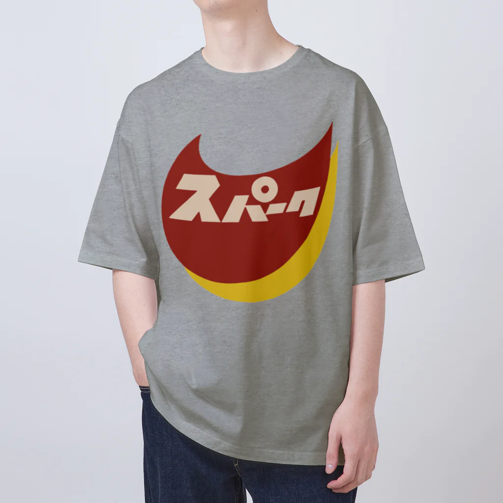 昭和図案舎の昭和レトロロゴ「スパーク」 オーバーサイズTシャツ