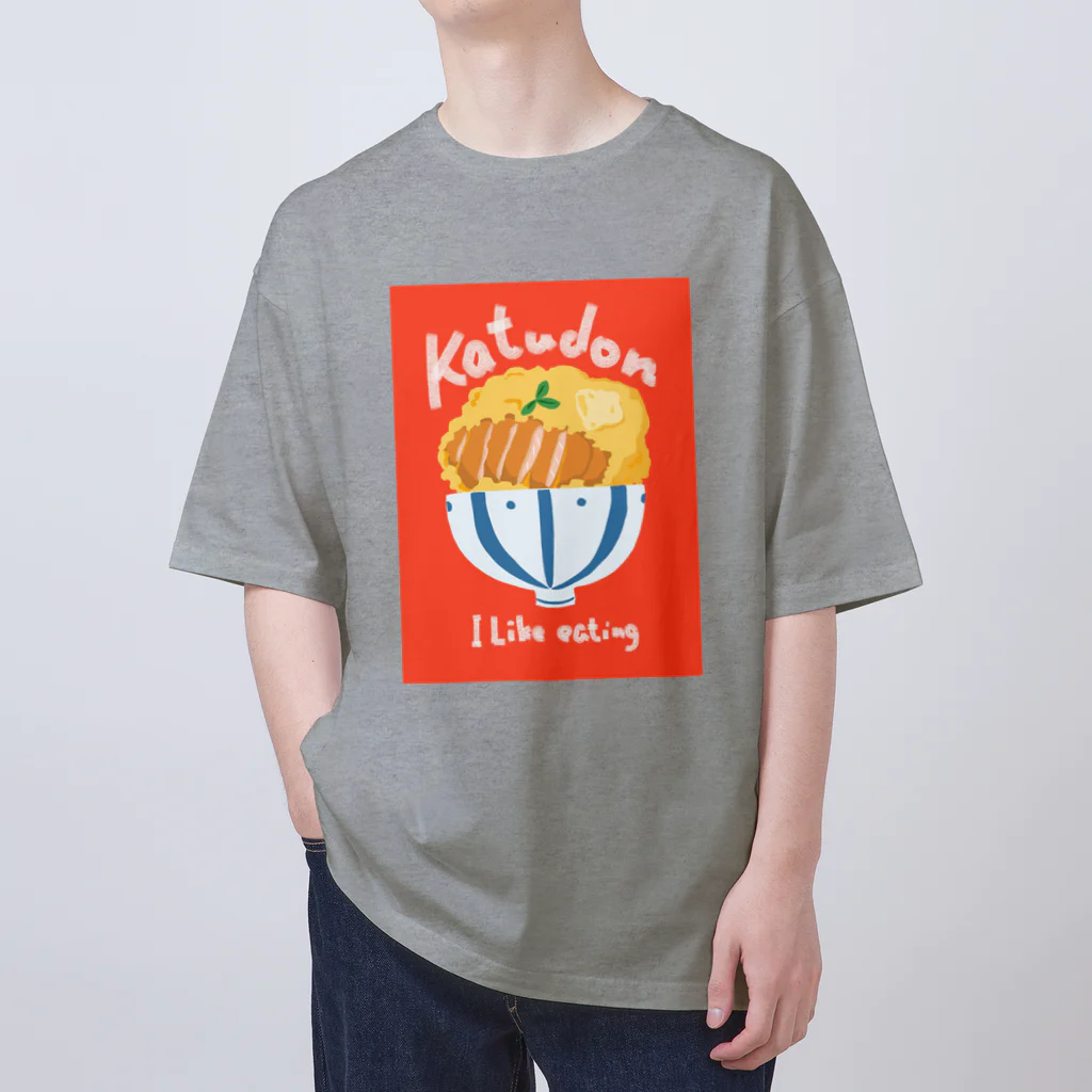 木ノ下商店のI Like eating（Katudon） Oversized T-Shirt