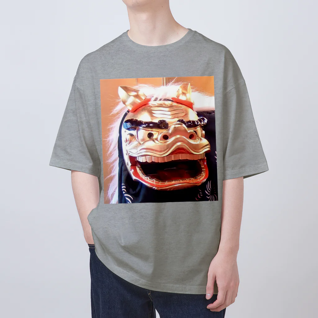 寿めでたや(ukiyoe)の獅子頭 オーバーサイズTシャツ