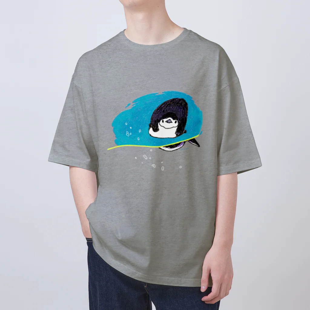 rakkosoda / コマイのペンギンの水槽 Oversized T-Shirt