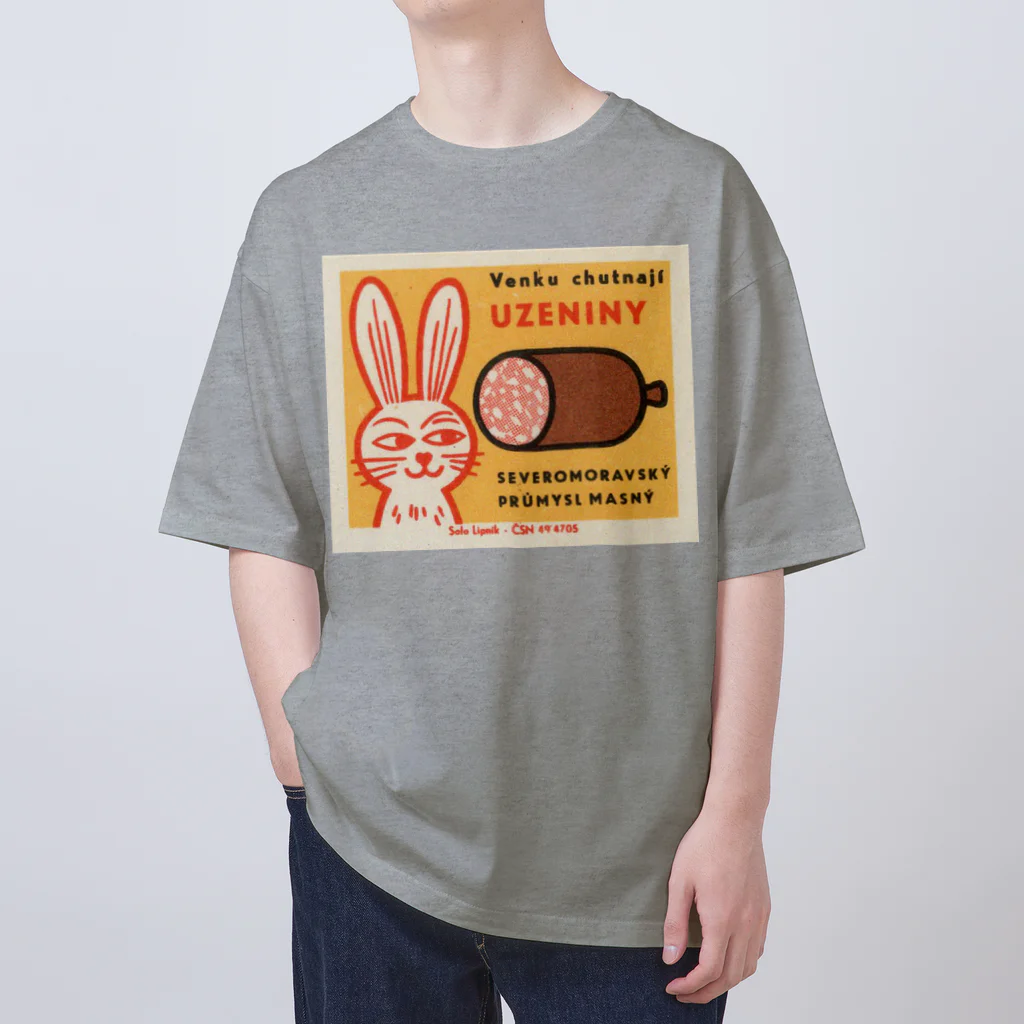 YS VINTAGE WORKSのチェコ　ウサギとソーセージ Oversized T-Shirt