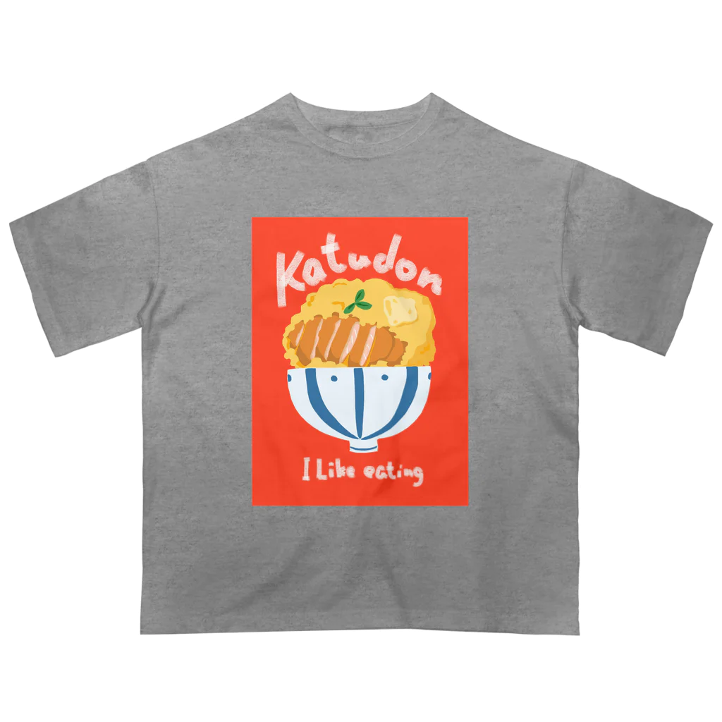 木ノ下商店のI Like eating（Katudon） Oversized T-Shirt