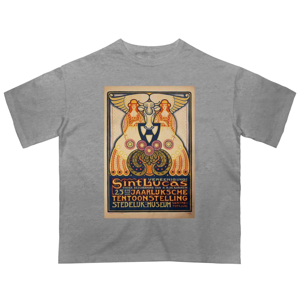 YS VINTAGE WORKSのオランダ・ミュージアム　アールデコ オーバーサイズTシャツ