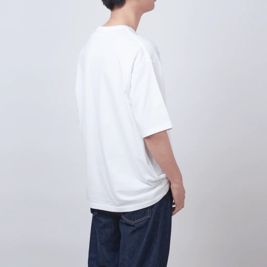 Teal Blue Coffeeのお昼寝の時間　-puppy teal- lavender Ver. Oversized T-Shirt