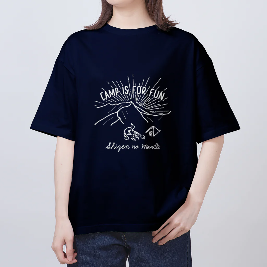 Too fool campers Shop!のSHIZENnoMORI01(白文字) オーバーサイズTシャツ
