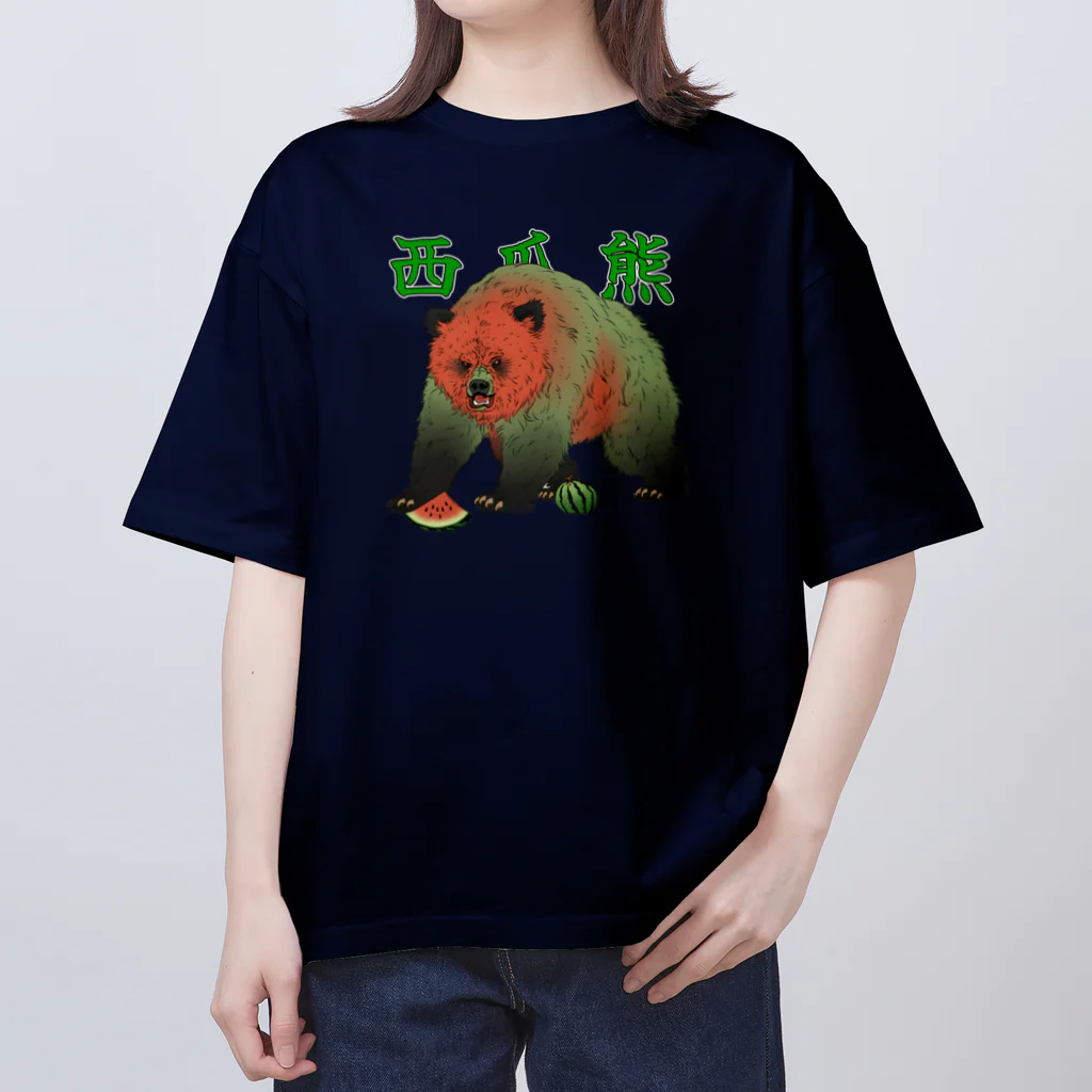 choujirou-Gameのウォーター・クマ・メロン オーバーサイズTシャツ