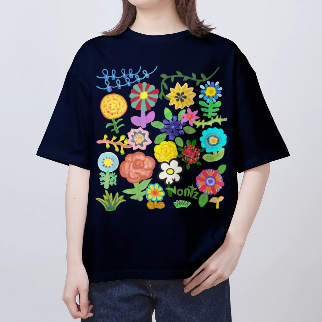 のんつ屋の花畑デラックス Oversized T-Shirt