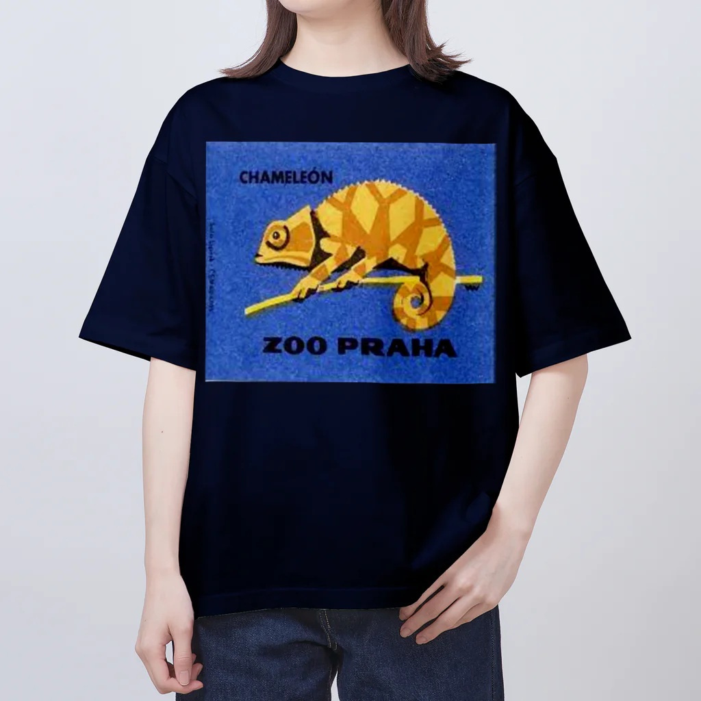 YS VINTAGE WORKSのチェコ・プラハ動物園　カメレオン オーバーサイズTシャツ