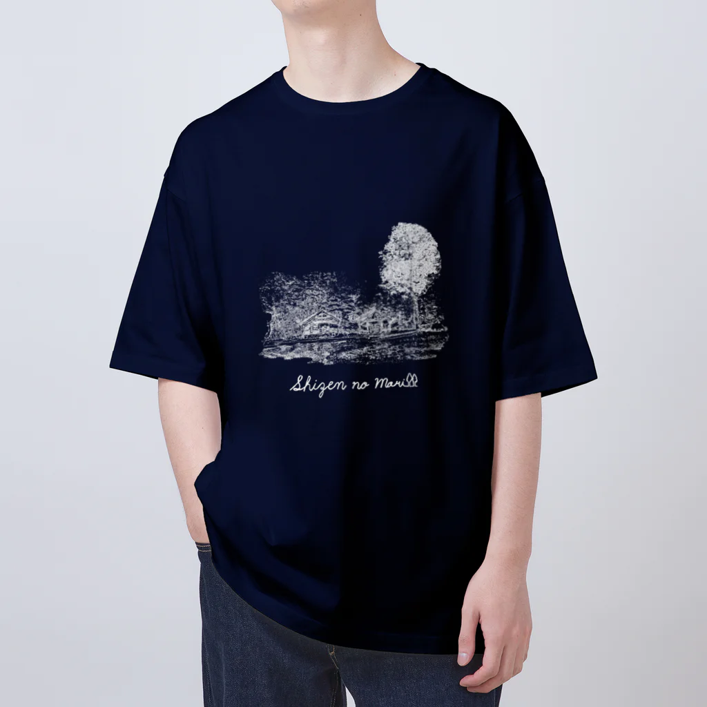 Too fool campers Shop!のSHIZENnoMORI02(白文字) オーバーサイズTシャツ