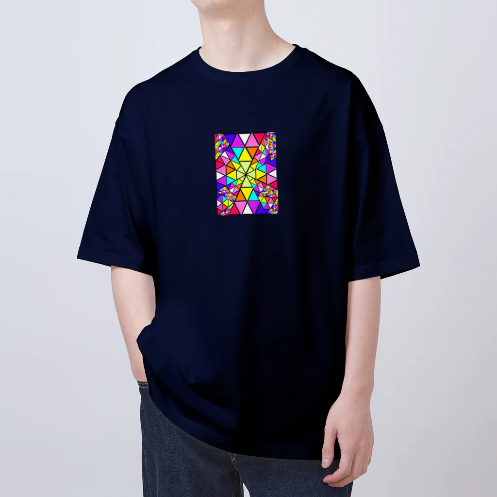 みにゃ次郎のステンドグラス Oversized T-Shirt