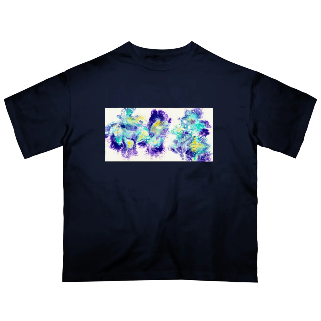 天宮エリカのblue pansy Oversized T-Shirt