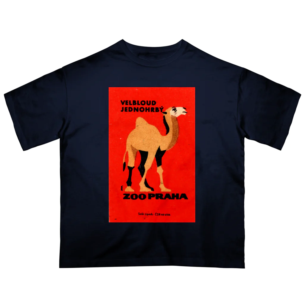 YS VINTAGE WORKSのチェコ　プラハ動物園　ラクダ Oversized T-Shirt