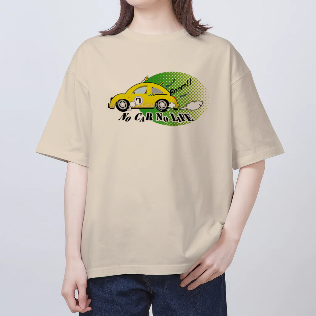 -Miyabi-のレトロスポーツカー No Car No Life オーバーサイズTシャツ