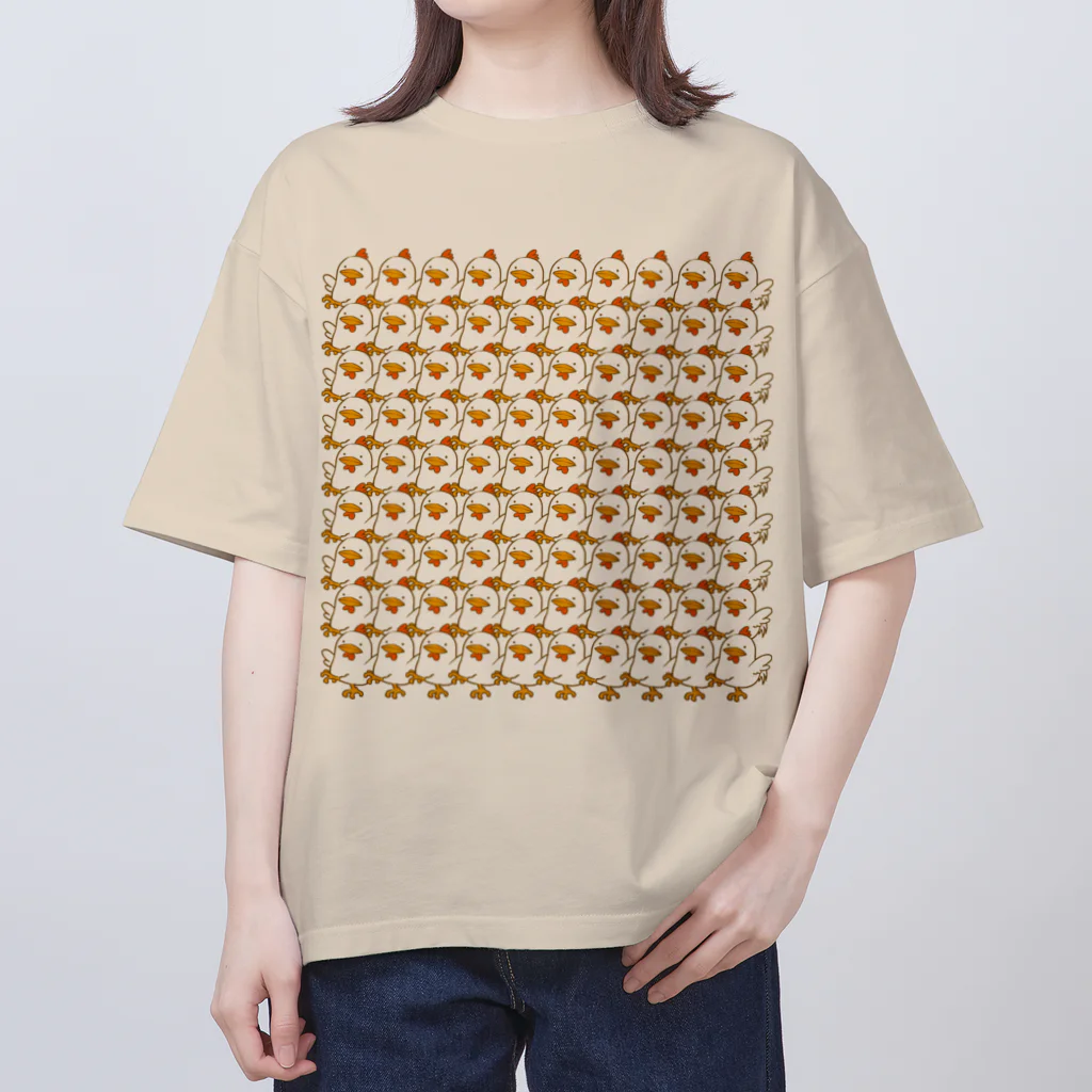 だちょう2020のハッピーチキン！ Oversized T-Shirt