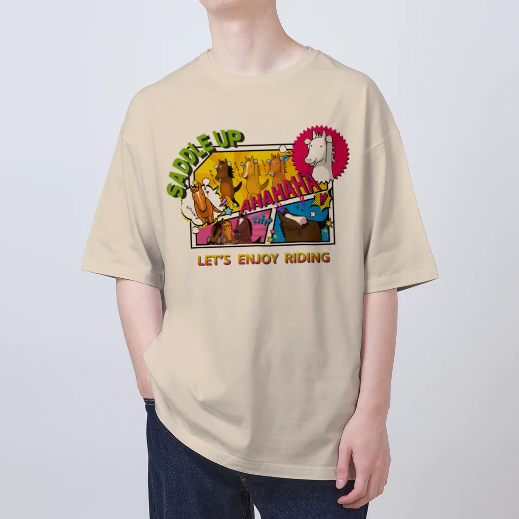 ウッチー組のアメコミ風うまーず Oversized T-Shirt