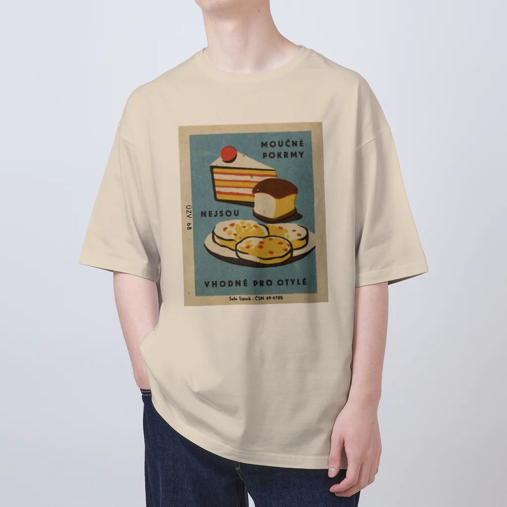 YS VINTAGE WORKSのチェコ・スロヴァキア マッチ（パンとケーキ） Oversized T-Shirt