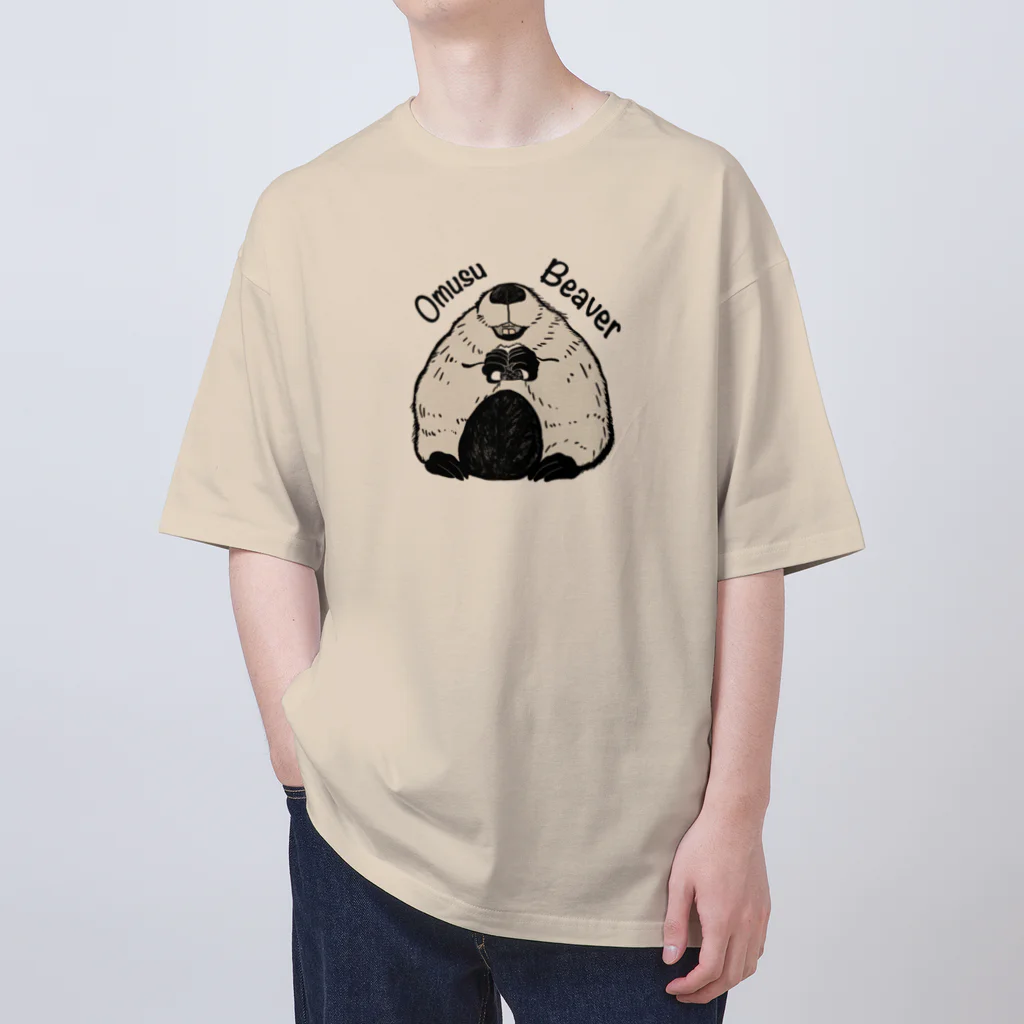Theビーバーズ byこあらゆうのおむすビーバー　Omusu-Beaver オーバーサイズTシャツ