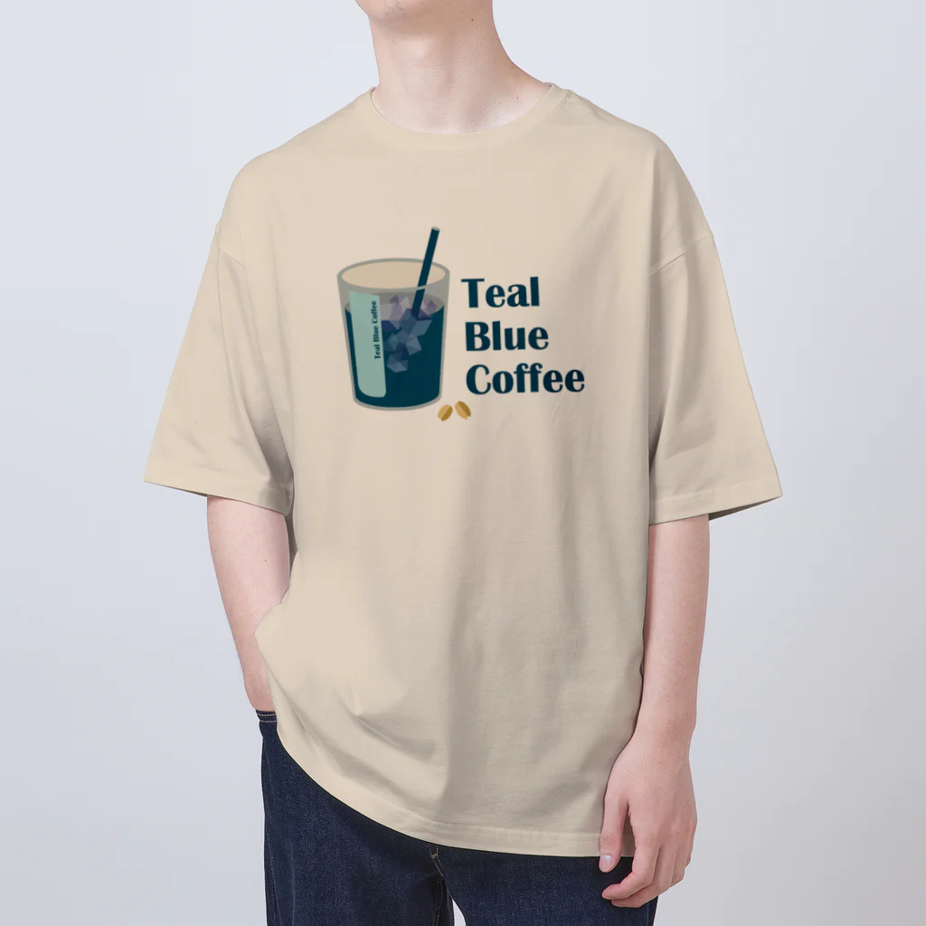 Teal Blue Coffeeのアイスコーヒーをどうぞ オーバーサイズTシャツ