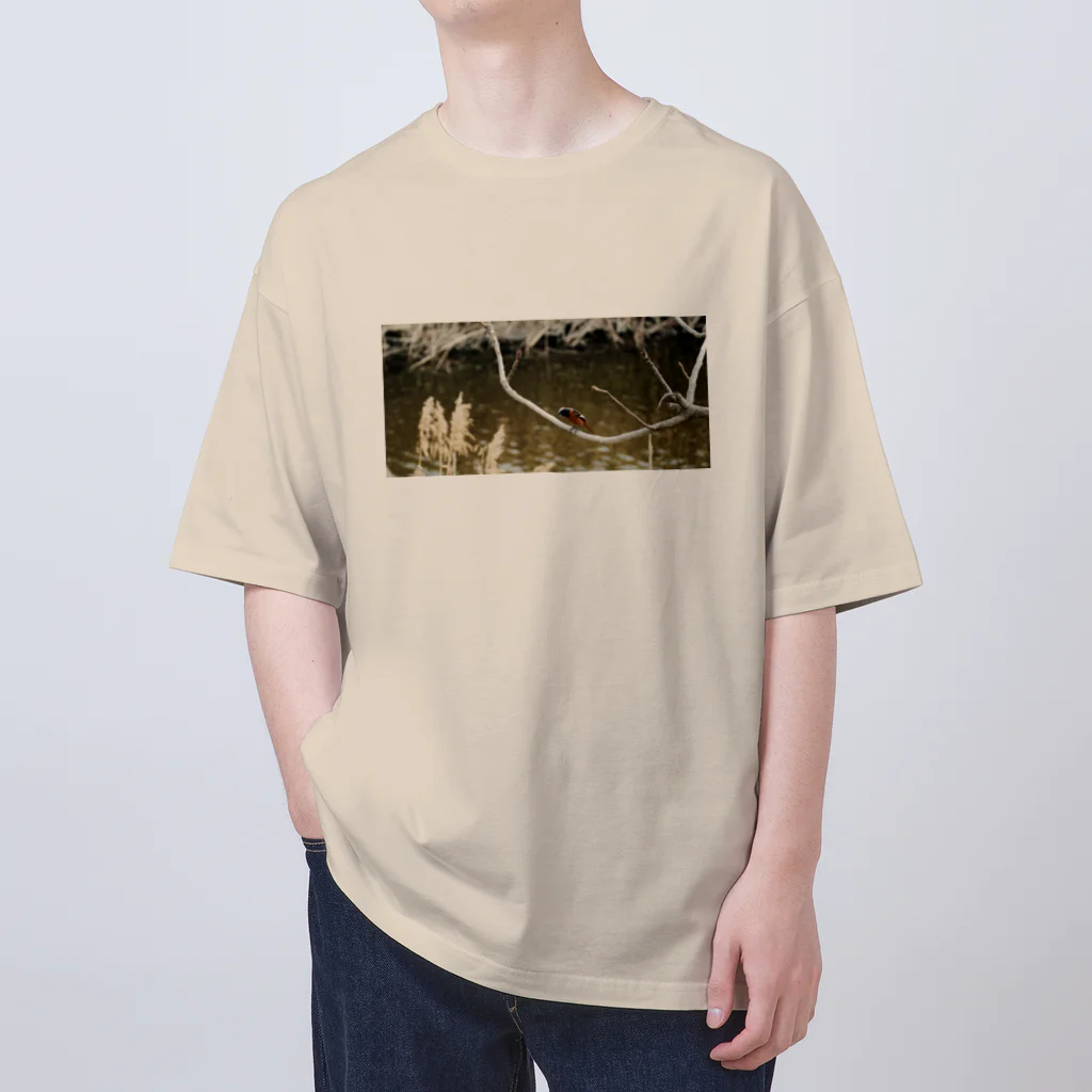 TORI TORI SHOPのジョウビタキ オス Oversized T-Shirt