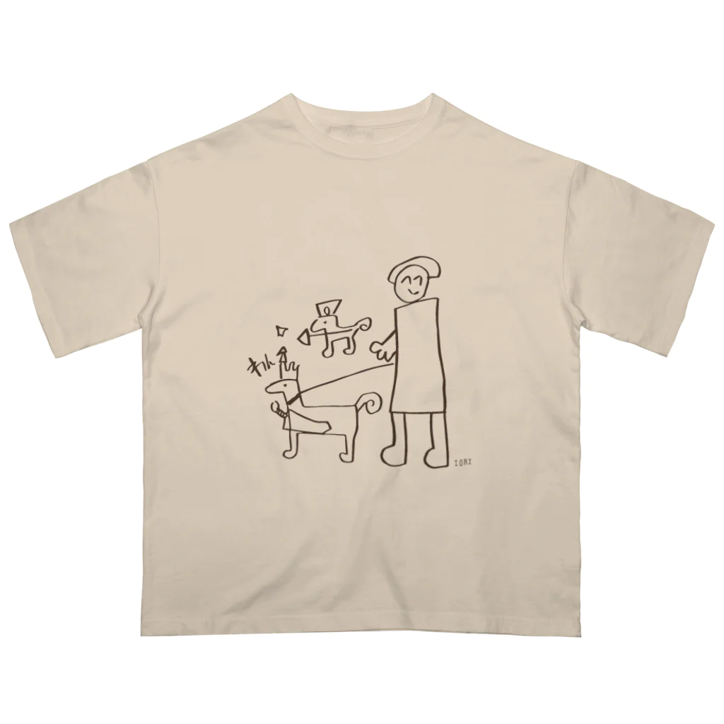 ラッキーアイテムの仲間たちのラッキーアイテムは犬です。 オーバーサイズTシャツ