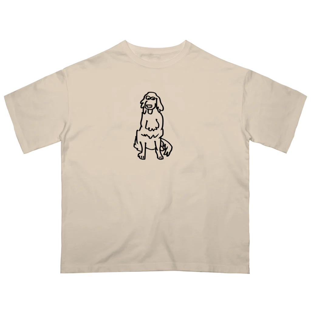 Tamazon8のふざけた顔した犬 Oversized T-Shirt