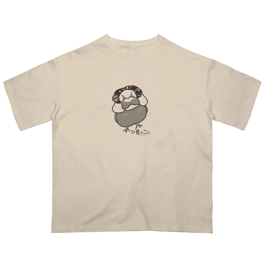 とりぼんのひ鳥っこ/ごま塩さん オーバーサイズTシャツ