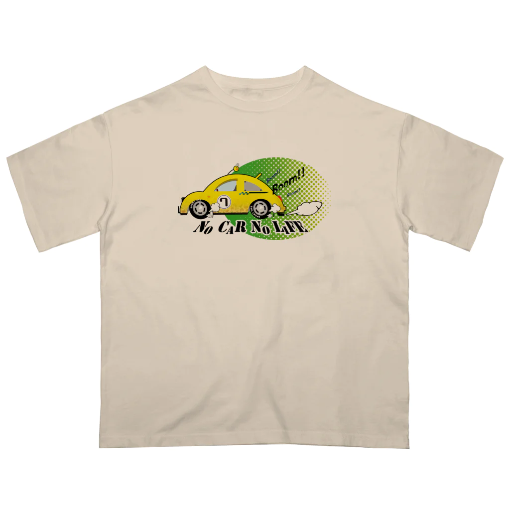 -Miyabi-のレトロスポーツカー No Car No Life オーバーサイズTシャツ