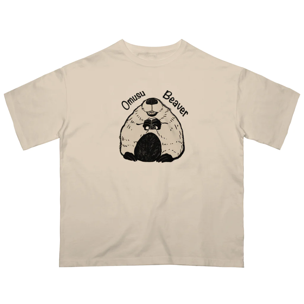 Theビーバーズ byこあらゆうのおむすビーバー　Omusu-Beaver Oversized T-Shirt