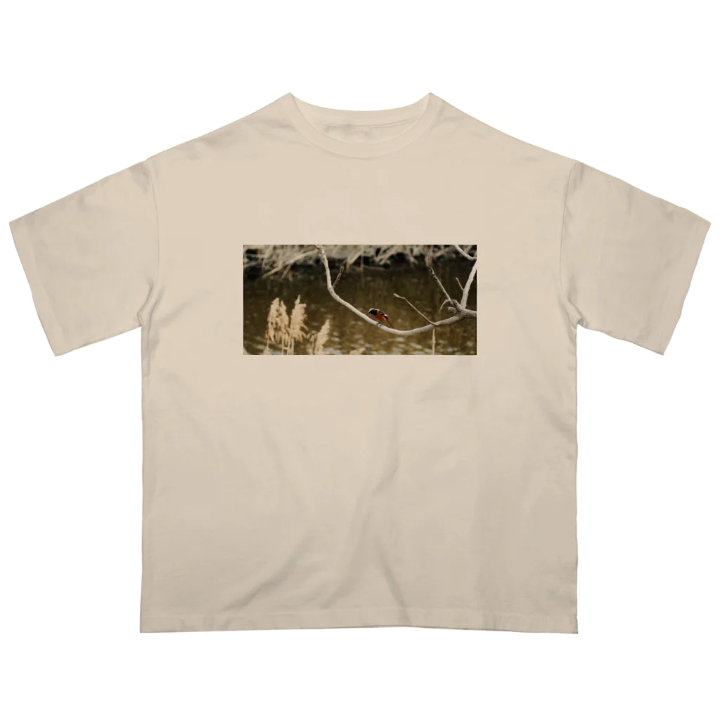 TORI TORI SHOPのジョウビタキ オス Oversized T-Shirt