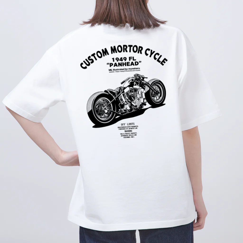 illustrator_HaLのCUSTOM MORTOR CYCLE オーバーサイズTシャツ