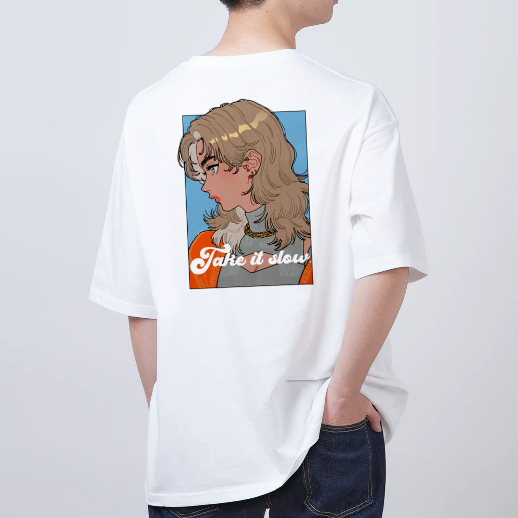 comet by OKADAのTake it slow Tシャツ/side オーバーサイズTシャツ